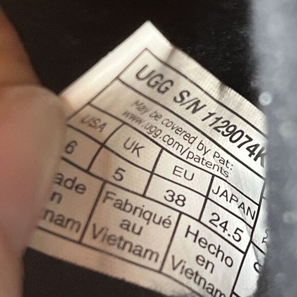 Ugg Women's Size US 6 Oh Yeah Black Slip On Slingback Slipper Slides - Picture 10 of 10